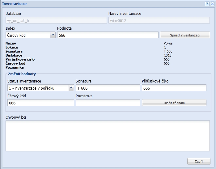 Inventory - Web application